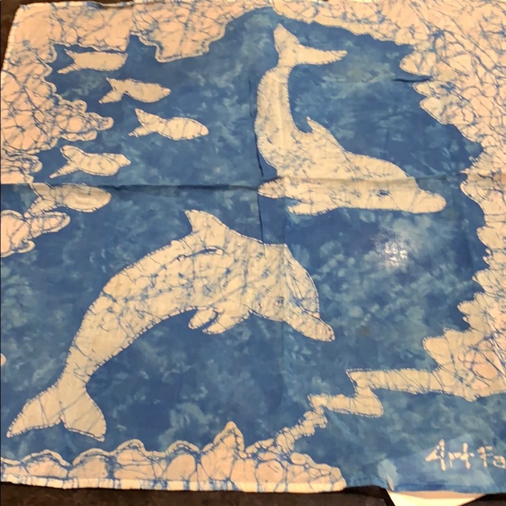 Art Fabrik Batik Dolphin pice. Made in Grenada.